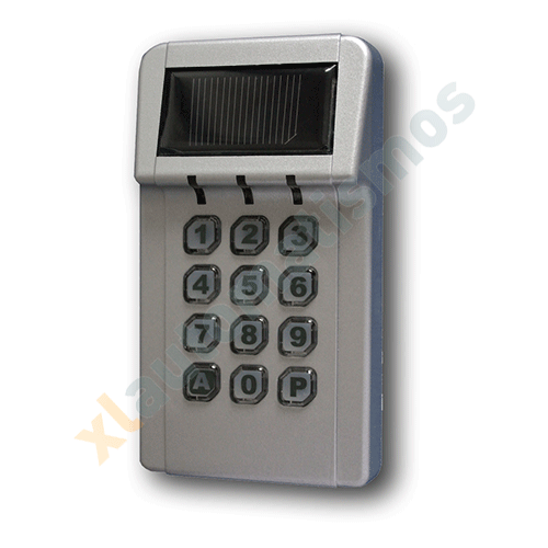TECLADO NUMÉRICO SOLAR  VIA RADIO + DECODIFICADOR